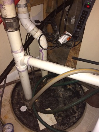 image showing a residential sump pump