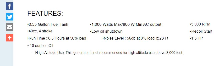 fuel time estimate from generator manual
