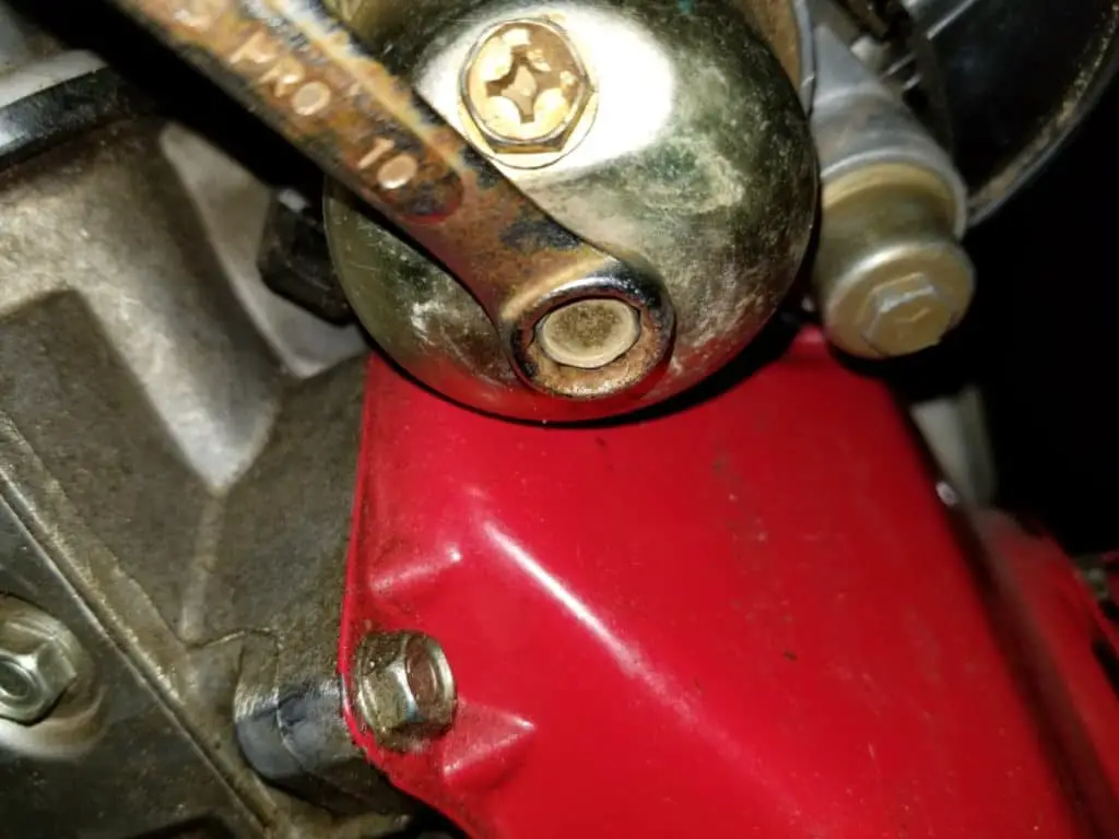 check gaskets on carburetor for gas leaks