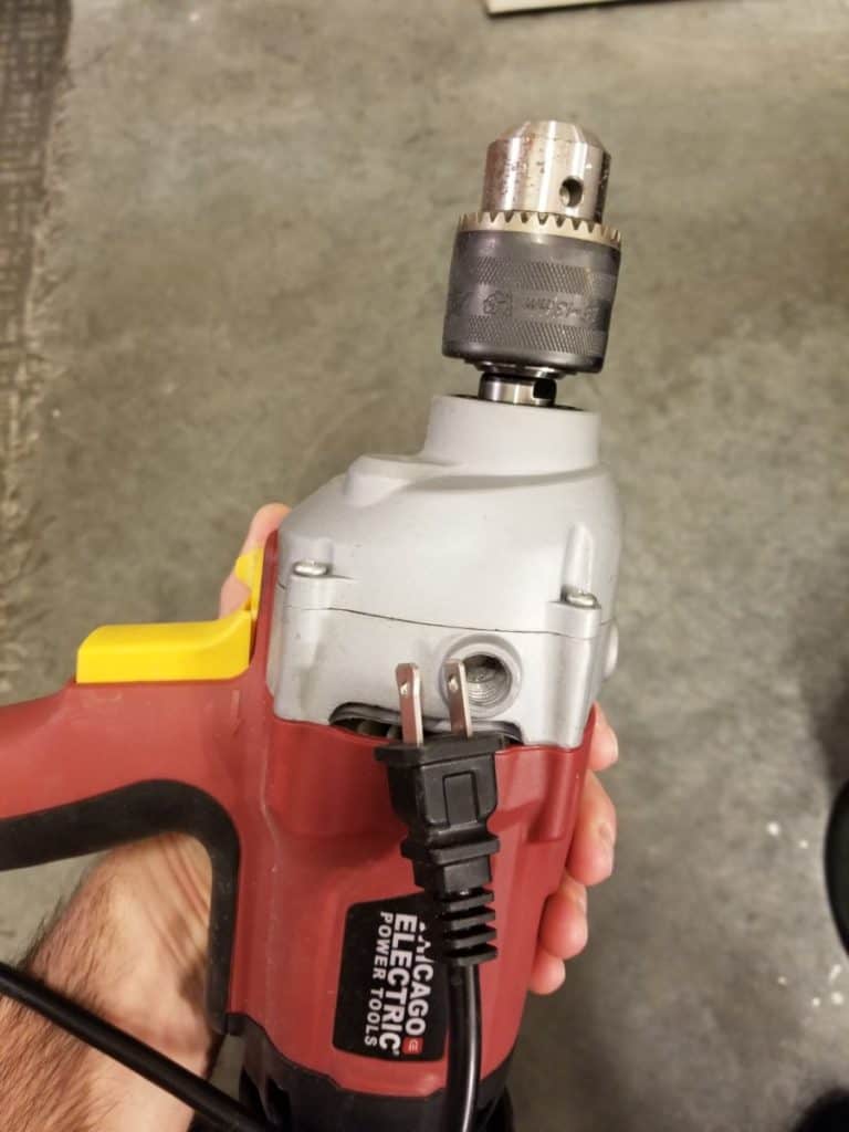 using a drill to start a generator