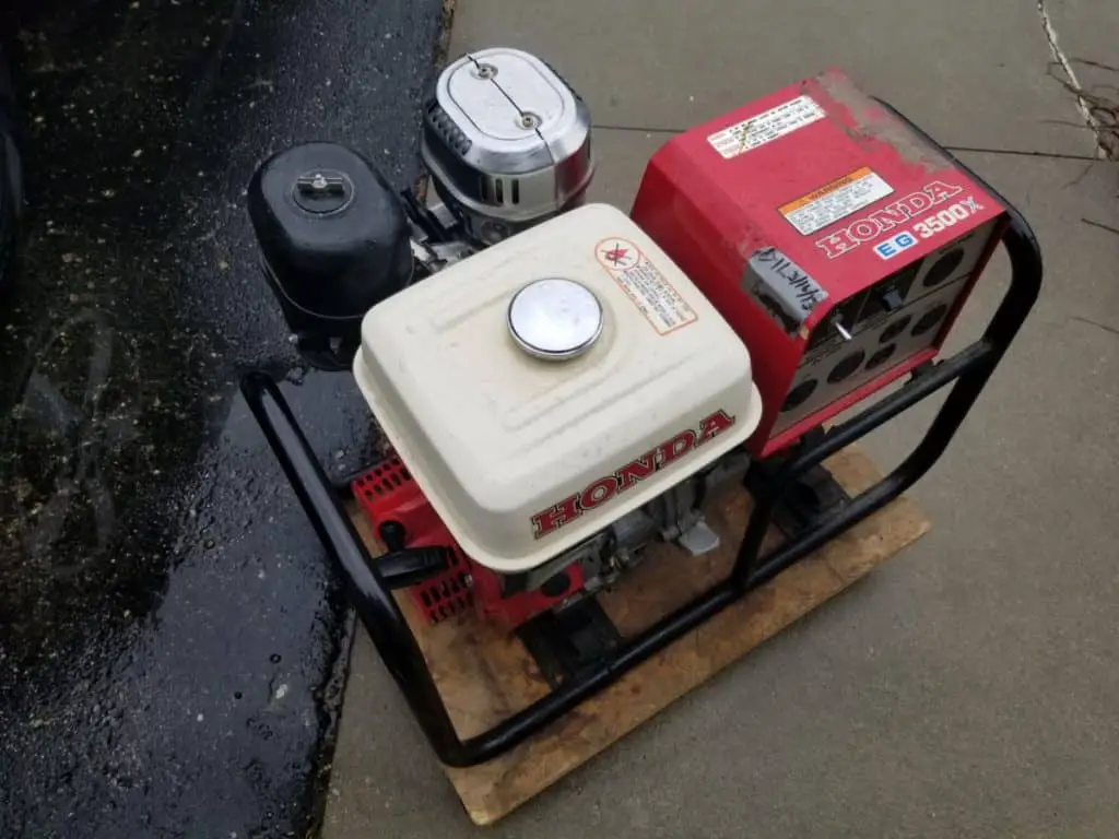 run a generator outdoors