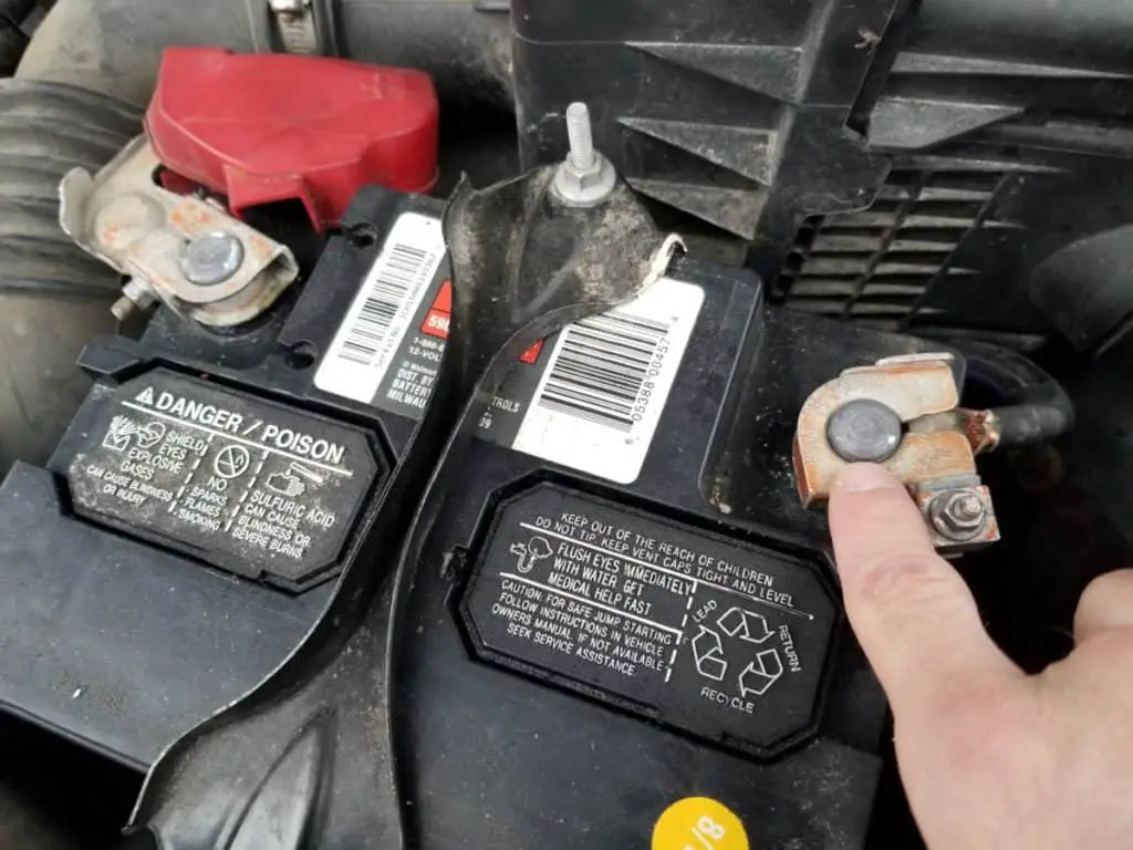 disconnect negative car battery