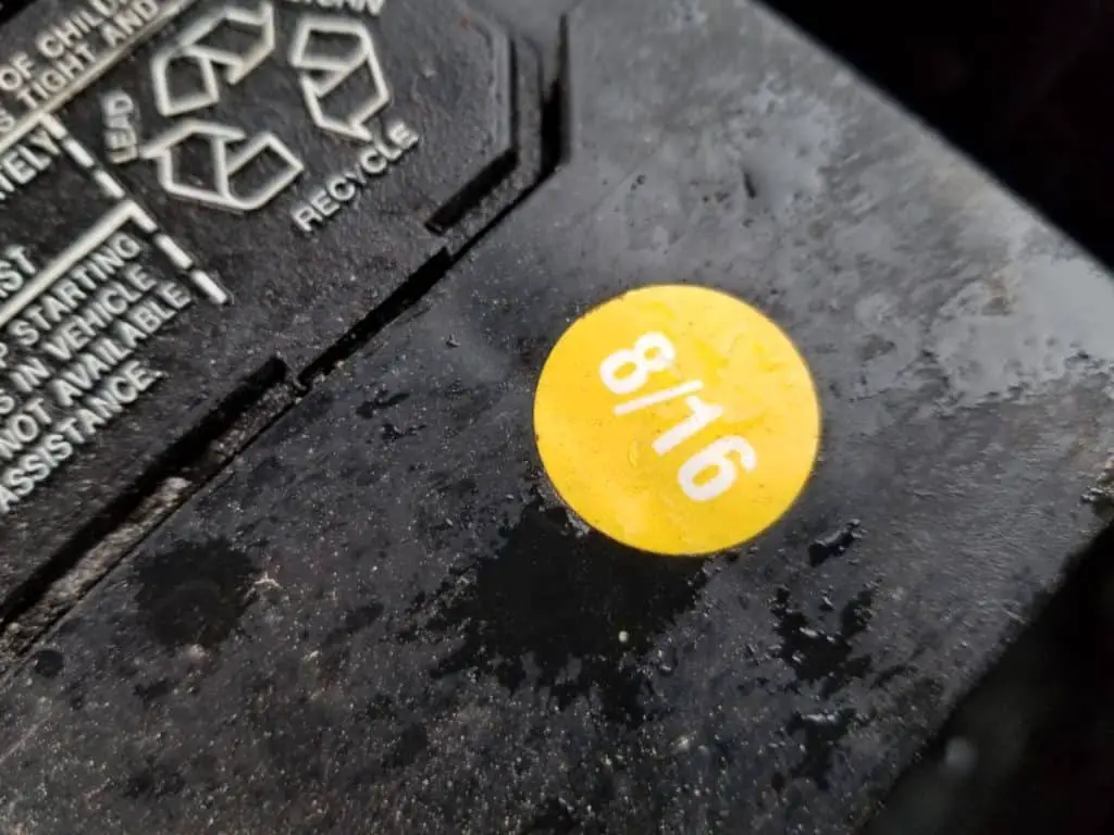 car battery sticker date