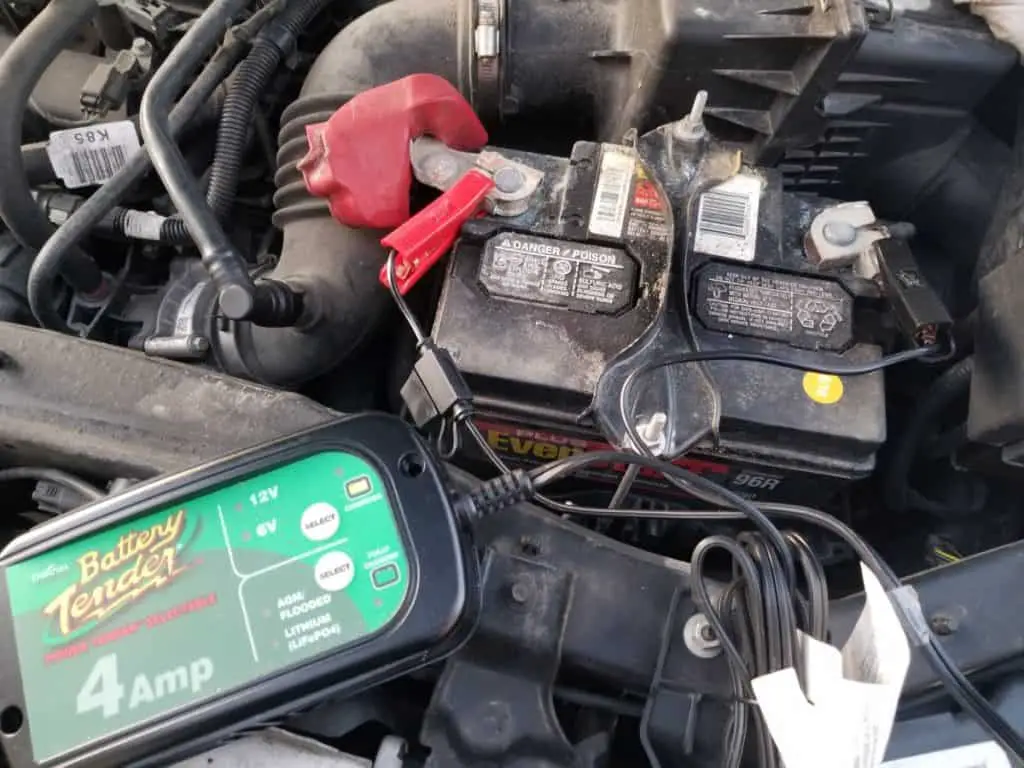 car battery with charger