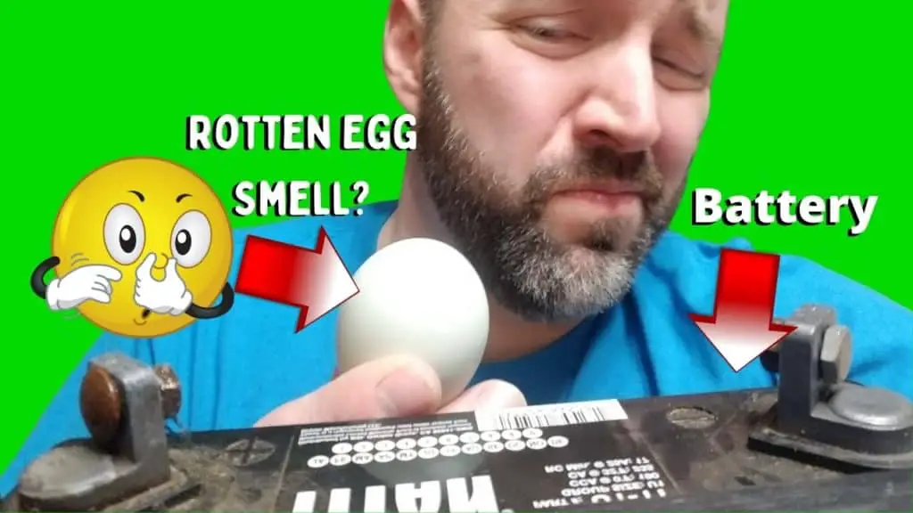 12 volt battery smells like rotten eggs