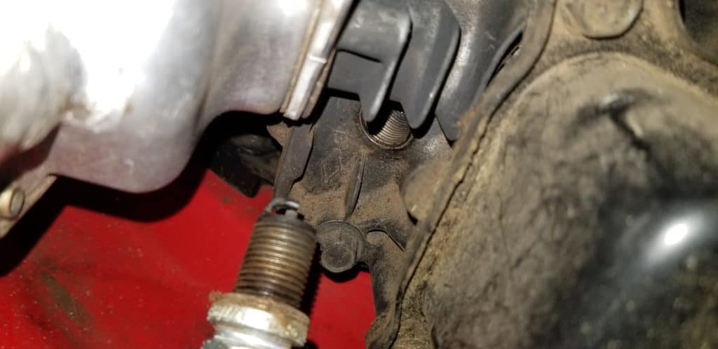 remove spark plug to clear hydrolock