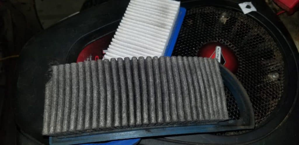 replace dirty air filters to minimize backfiring