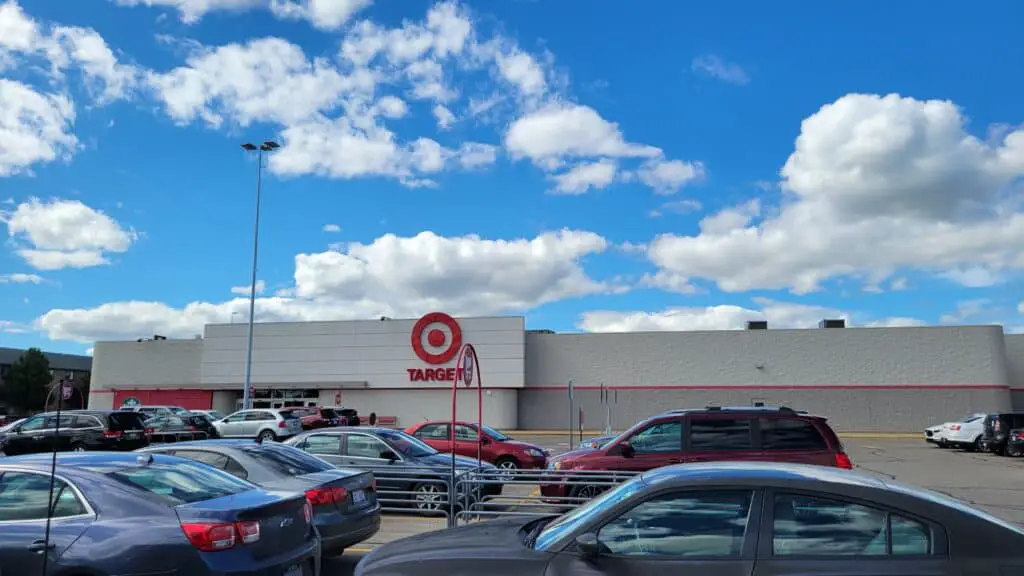 Image of a Target store parking lot