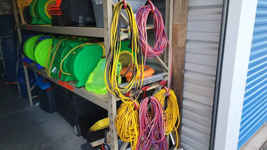 image of bounce house blower motors and cords used when powering with a generator