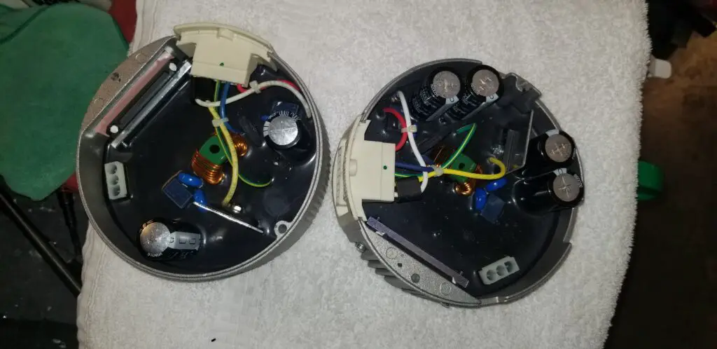 image showing control modules that mount onto a blower motor in an HVAC system.
